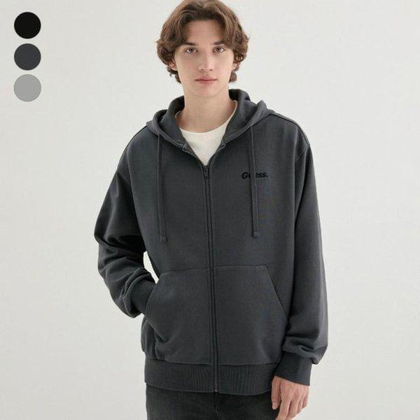 男女共用オーバーフィットフードジップアップ_K MP3K9400