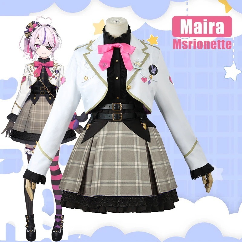 バーチャル VTuber マリア マリオネットコスプレ衣装 Maria Marionette コスチューム 学園祭 イベント 仮装 変装