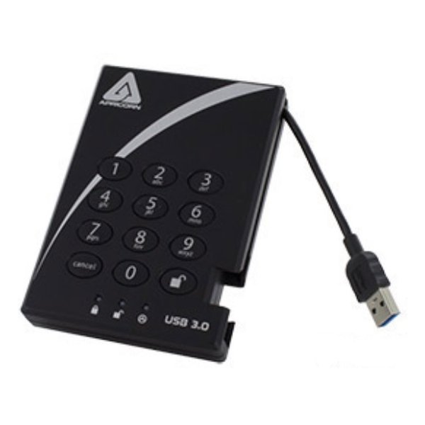 アプリコーン Aegis Padlock USB 3.0 - Solid State Drive A25-3PL256-500 R2 A25-3PL256-S2000 R2