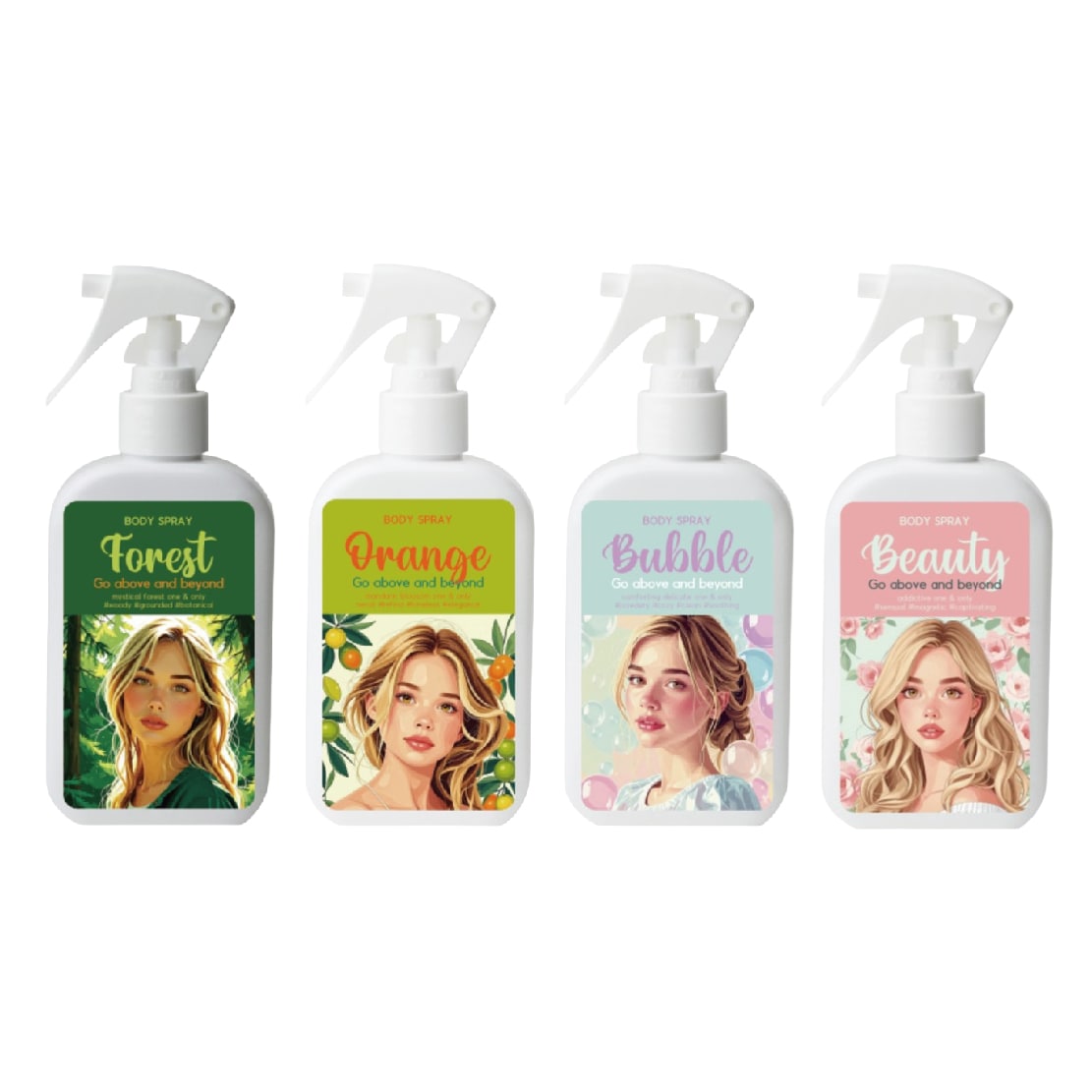 GOABEY ビューティパフュームボディミスト 200ml バブル ビューティー フォレスト オレンジ 香りケア 自然由来成分配合 肌にやさしい プレゼント 彼女 彼氏 せっけん系の香り アロマオイル