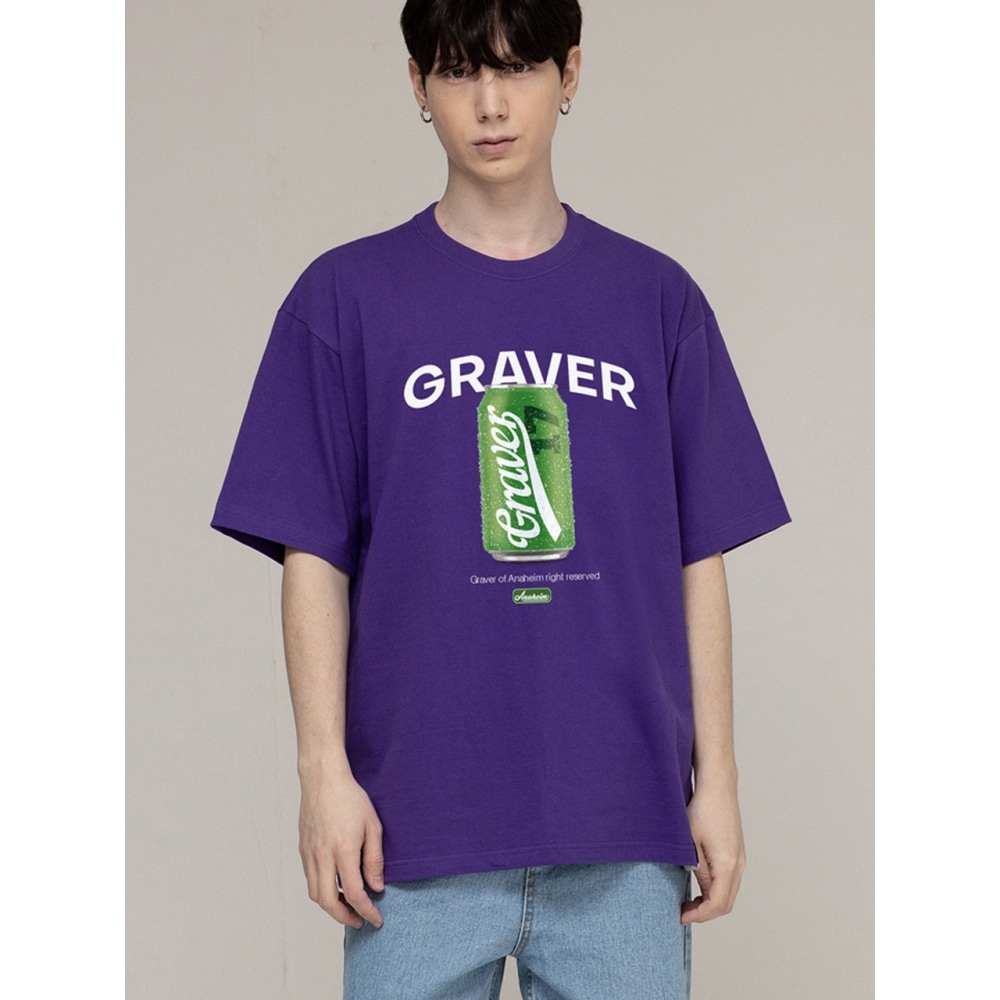 GRAVER コールドアイスキャンショートスリーブ T シャツパープル