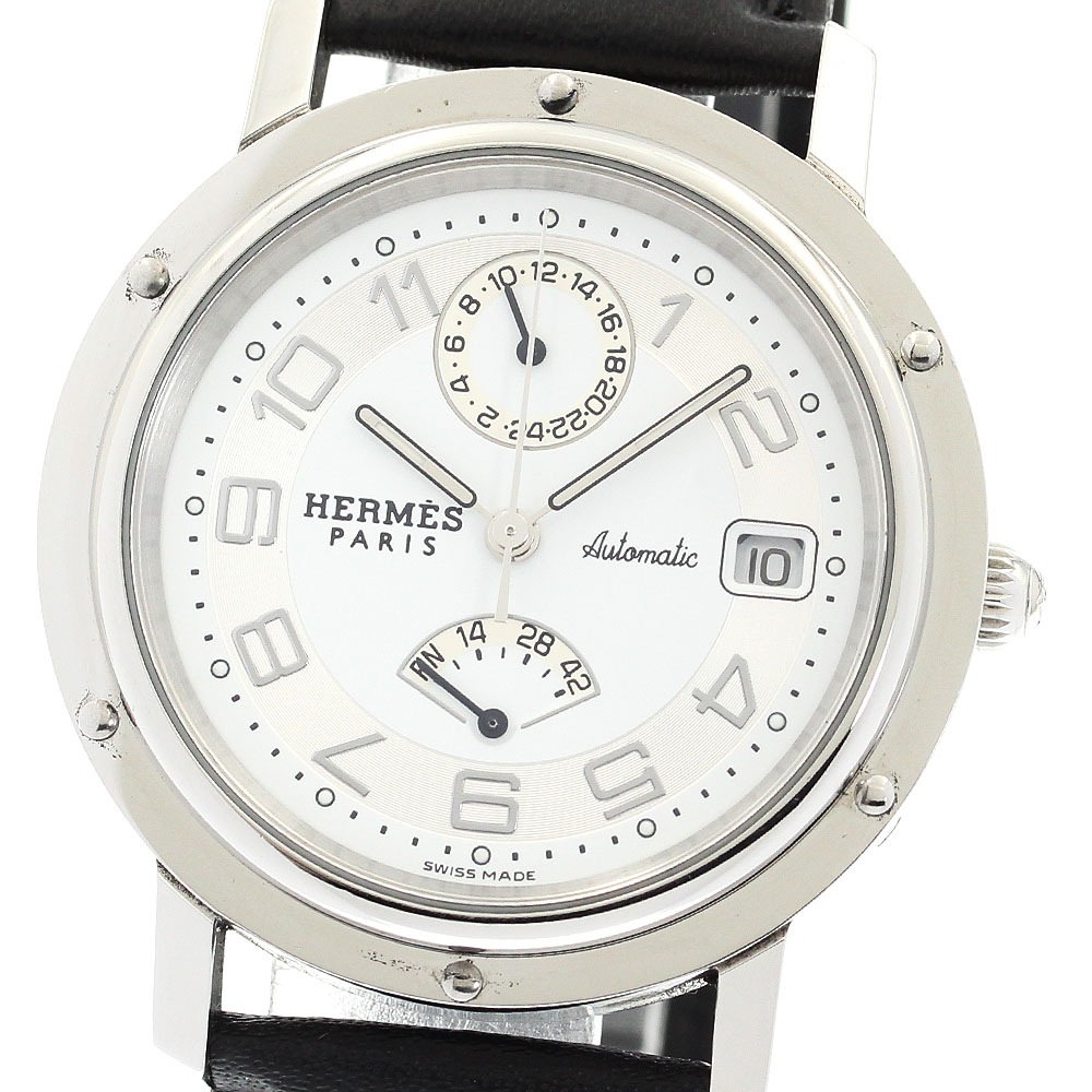 エルメス HERMES CL2.810 クリッパー デイト 自動巻き メンズ 良品 _893159【中古】