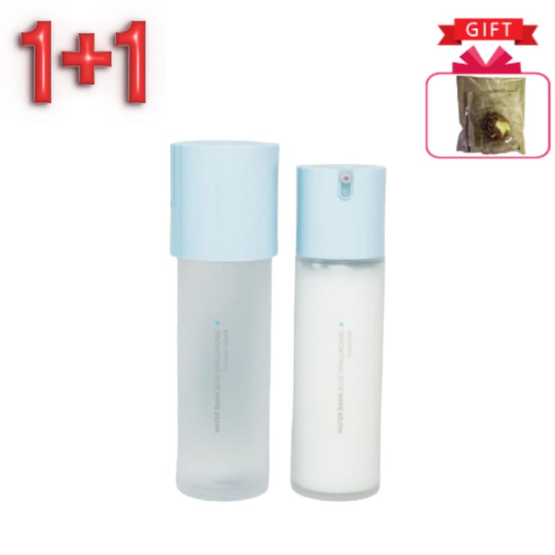 【1+1】 大容量 ウォーターバンク ブルーヒアルロニック 基礎2点セット 【ウォーターバンク・うるおい・弱酸性・ブルーヒアルロン酸・保湿ケア・基礎2種・化粧水・乳液・クリーム】