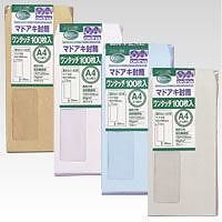 （まとめ買い）オキナ 窓あき封筒WT 長3 ブルー 100枚 WT32BU 00046980 [x3]