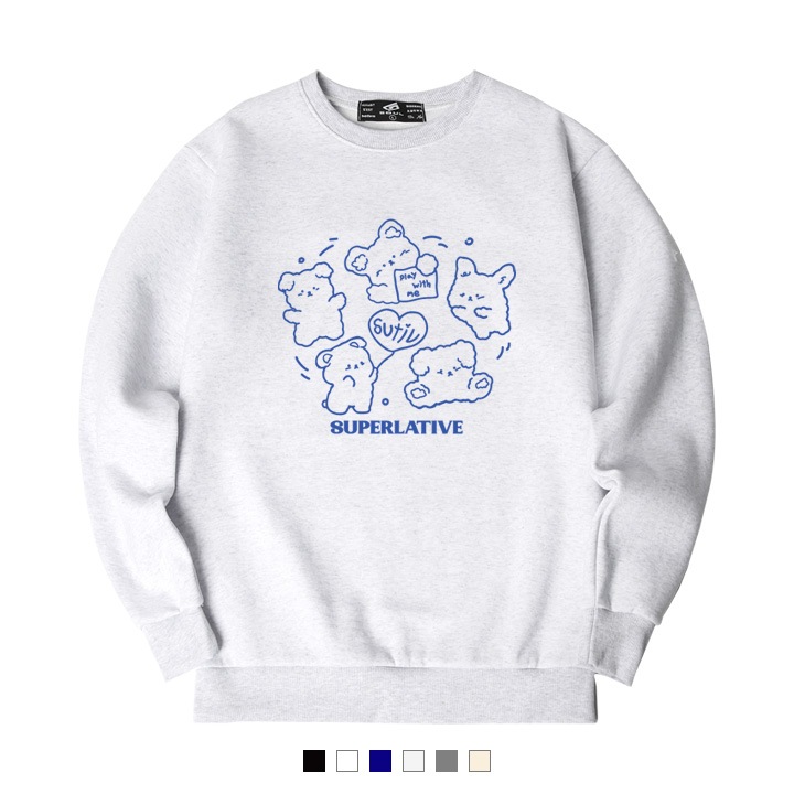 SPIN PUPPY 起毛 マンツーマンTシャツ MTM (SPM4-4SP066)