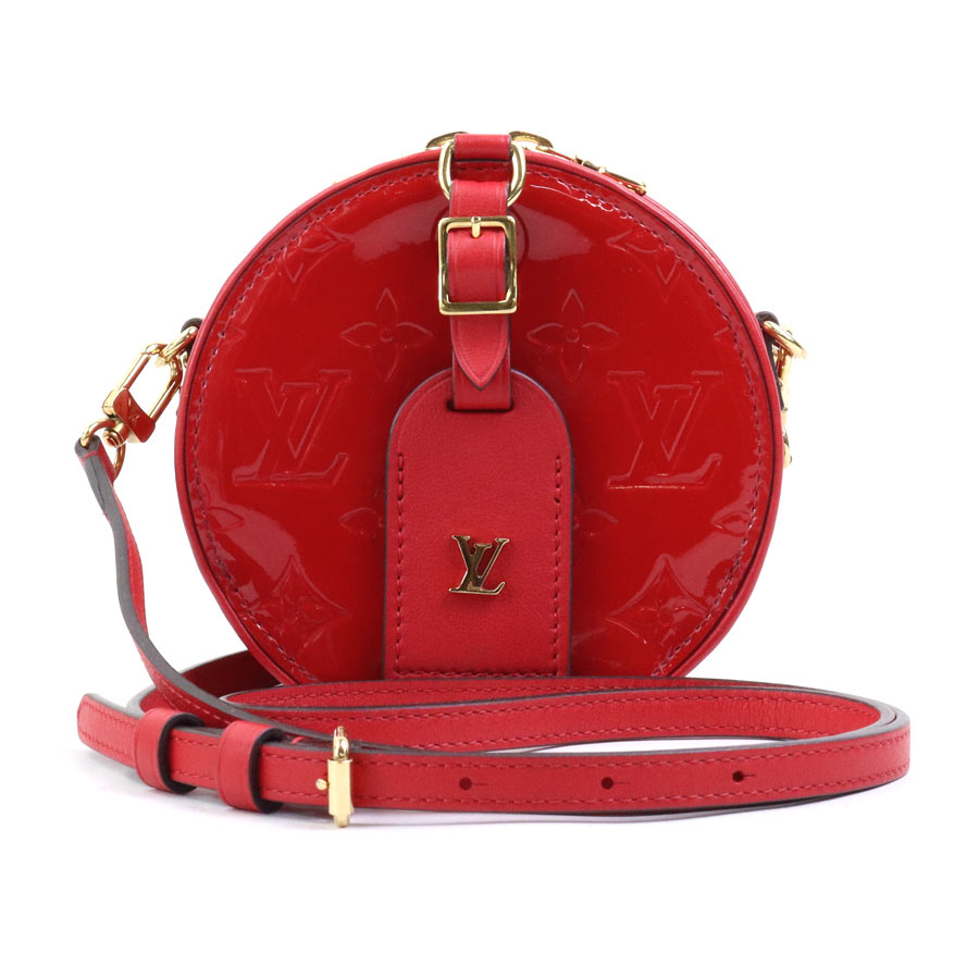 ルイ ヴィトン LOUIS VUITTON ショルダーバッグ モノグラム ヴェルニ ボワット シャポー モノグラムヴェルニ ルージュ レディース M90498 99944f