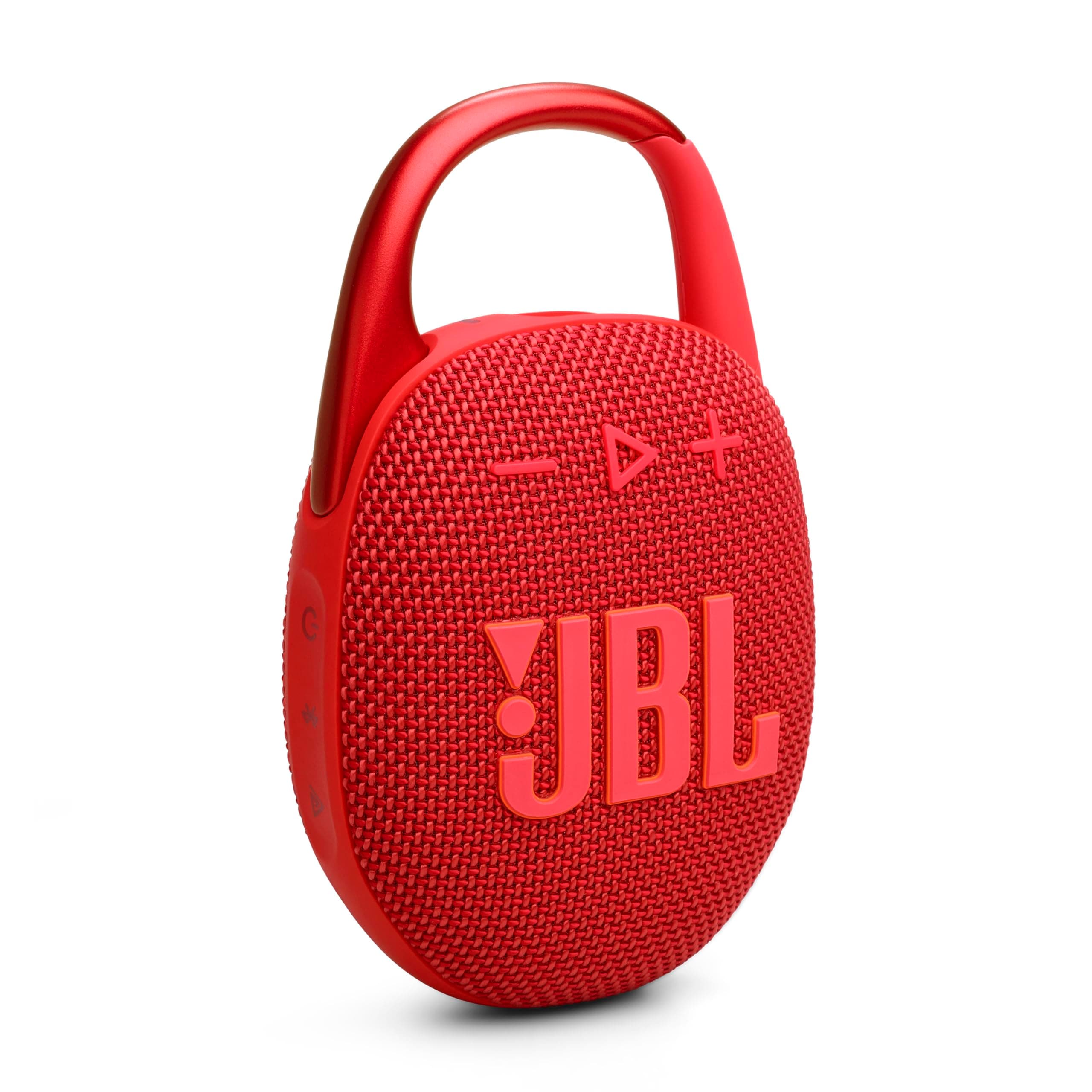JBL CLIP5 Bluetoothスピーカー USB C充電/IP67防塵防水/アプリ対応/カラビナ構造/パッシブラジエーター搭載/ポータブル/レッド JBLCLIP5RED