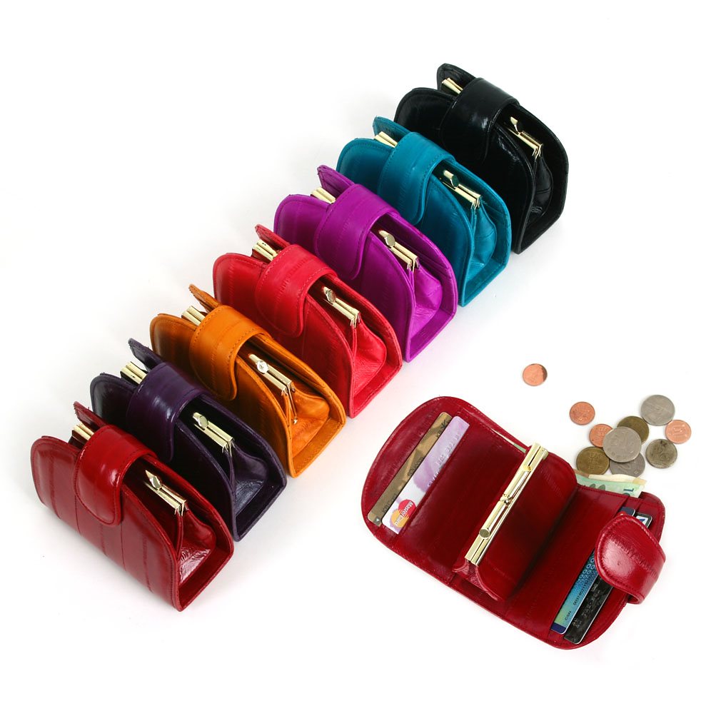 WE19/Halfmoon Wallet/ウナギ革/イールスキン/財布/カードケース/コインケース/小銭入れ/クレジットカード/プレゼント/ギフト/記念品/誕生日