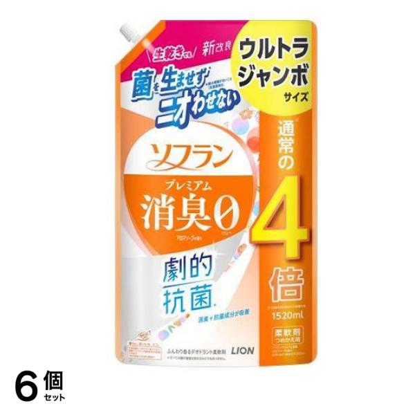 プレミアム消臭 アロマソープの香り 詰め替え用 ウルトラジャンボサイズ 1520mL 6個セット