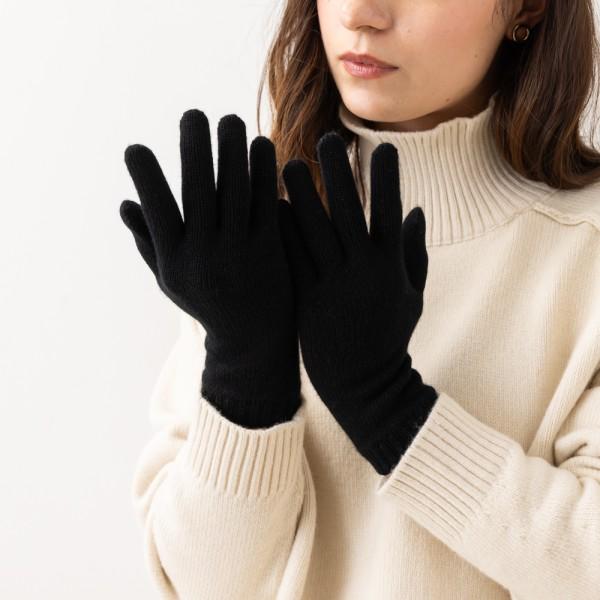 手袋 ショートグローブ ブラック レディース HAD03226 SA0900