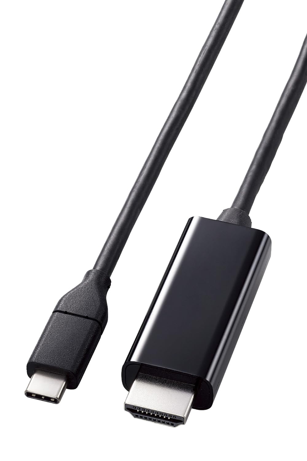 エレコム USB Type C - HDMI 変換ケーブル 2m やわらか 4K2K (3840×2160/60Hz) マルチディスプレイ・ミラーリング対応 【iPhone/Google Pixel/
