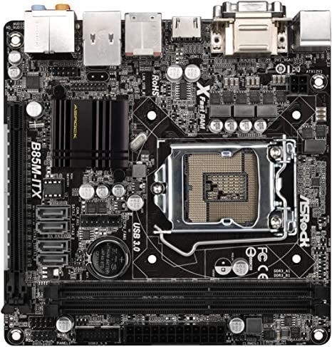 ASRock B85M-ITX LGA 1150 Intel B85 HDMI SATA 6Gb/s USB 3.0 Mini ITX Intel Motherboard