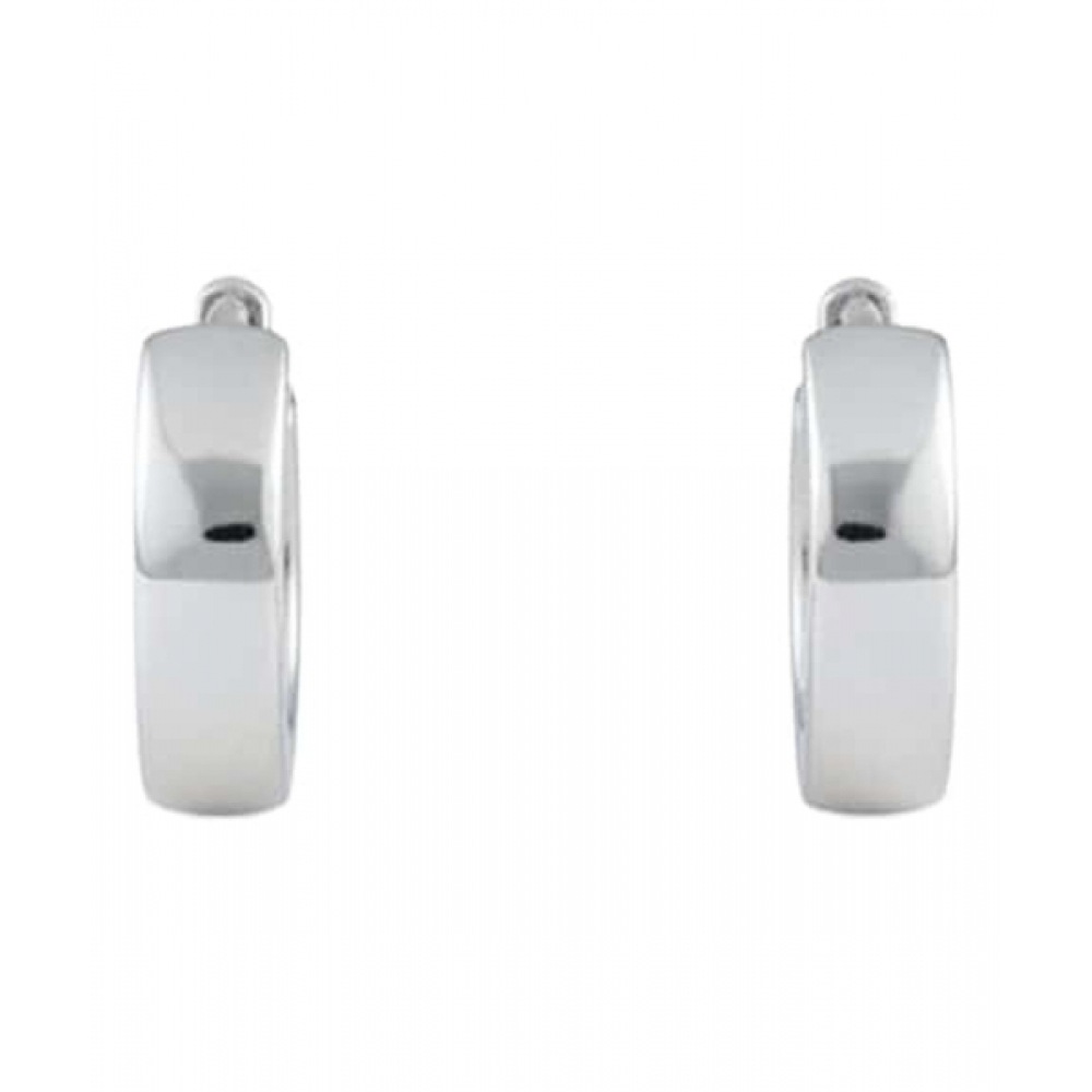 ALLEUN シルバー 925 3mm スクエアワンタッチピアス