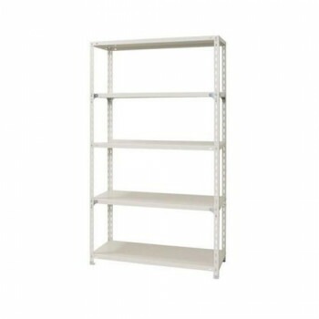 スチールラック　NC1200-21-5段 間口1200x奥行450x高さ2100mm　ホワイト
