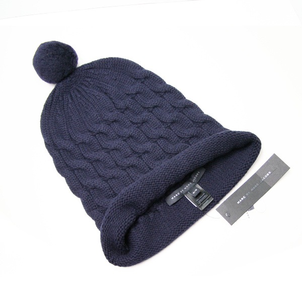 ボンボン付き ニットキャップ ニット帽 INK BLUE サイズ O/S M102817 00083