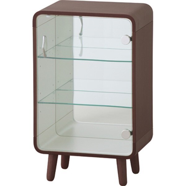 コレクション シェルフＳ 棚 引き出し 収納 PT-611BR BR 家具 代引同梱不可