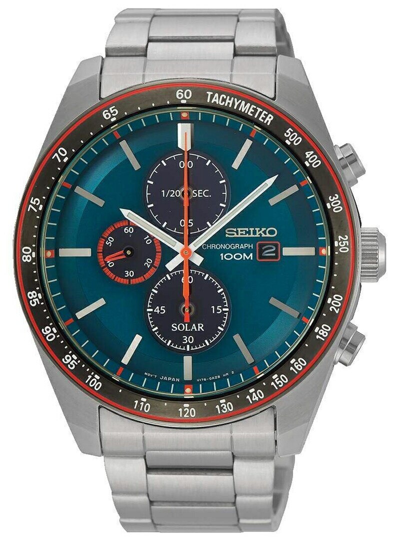 [10年保証] [訳あり品] [生産終了人気海外モデル] [新品] SEIKO SSC717P1 [セイコーインポート] セイコー ソーラー クオーツ クロノグラフ タキメーター 100m防水 [逆輸