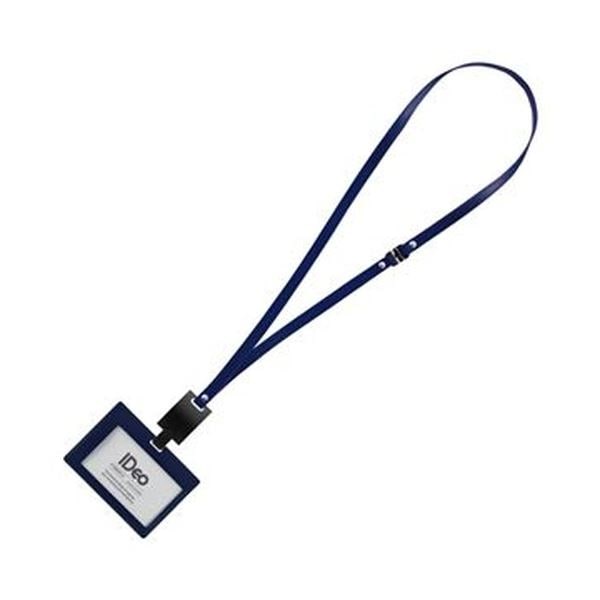 （まとめ）コクヨ ネームカードホルダー（IDeoHUBSTYLE）名刺・IDカード用 ヨコ型 紺 NM-RK195-1DB 1個(×3セット)