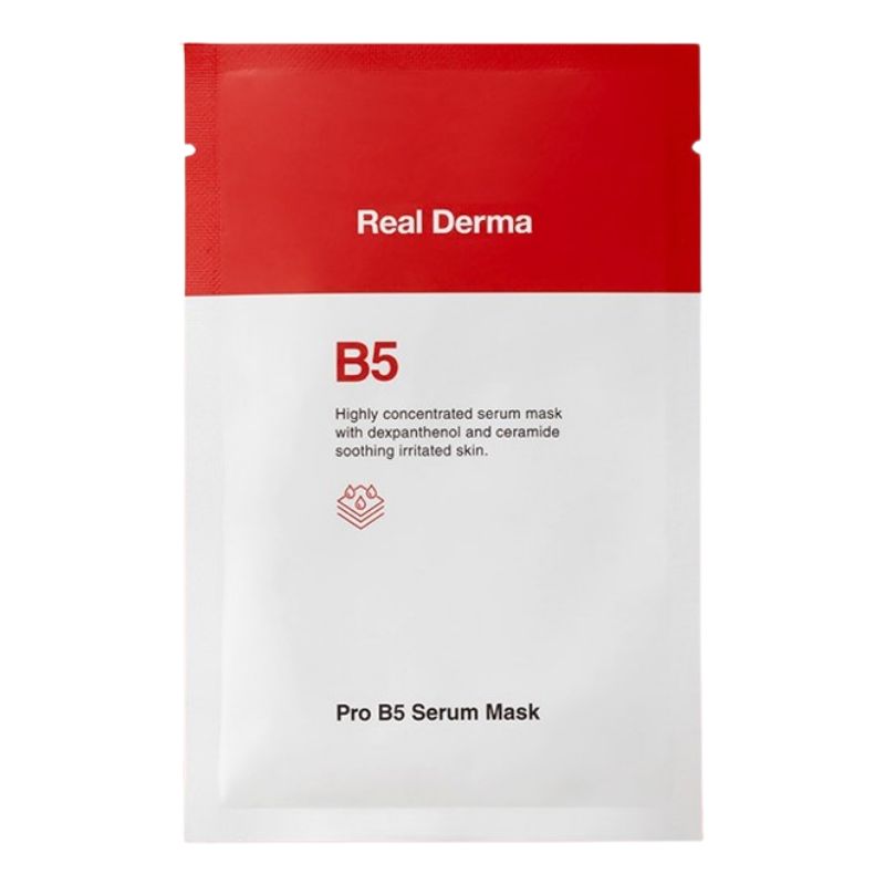 [肌荒れを防ぎ潤い満たす] プロ B5 セラム マスク (5枚入) 肌を守る力パンテノール(B5)の整肌効果 / 隙間ない密着感で肌荒れを優しくケア