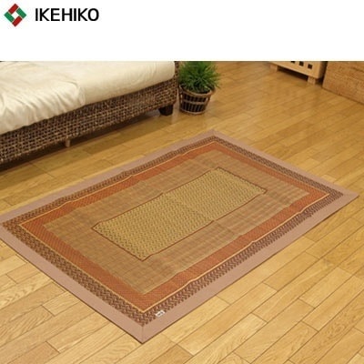 イケヒコ・コーポレーション 純国産 い草ラグカーペット 『DXランクス総色』 ベージュ 約95×150cm （裏:不織布） 8212690 【送料無料】