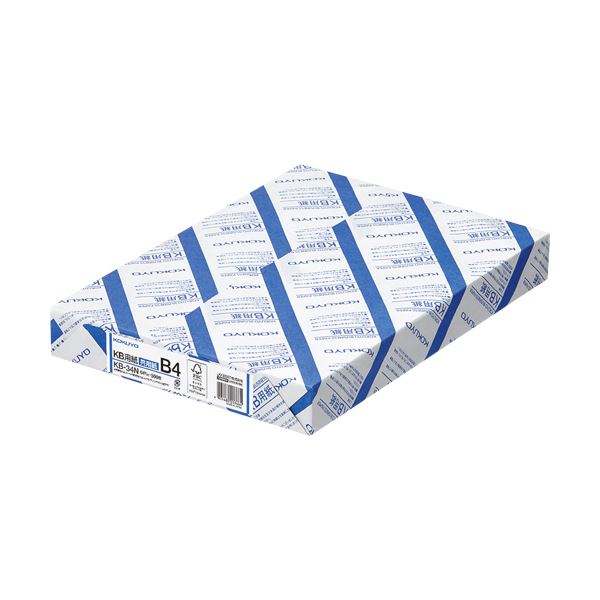 (まとめ）コクヨ KB用紙(共用紙) B4KB-34N 1箱(2500枚:500枚×5冊)(×3セット)