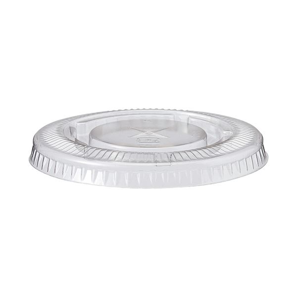 （まとめ）TANOSEE PETカップ フタ270ml用 1パック（100枚）(×10セット)