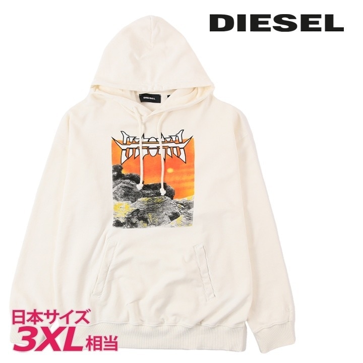 プルオーバースウェットパーカー メンズ S-UMMERWELT-C2 グラフィックプリント クラック加工 die-m-t-f4-3m8