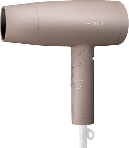 SALONIA サロニア スピーディーイオン ドライヤー 大風量 速乾 軽量 マイナスイオン ヘアドライヤー SL-013BE ベージュ
