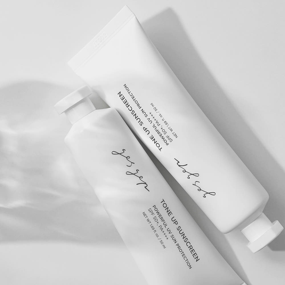 ジェスジェップ [1+1] 低刺激 日焼け止め トーンアップ サンスクリーン 50ml 2個+マスクパックをプレゼント