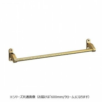 シロクマ フラットタオル掛 600mm クローム BT-40