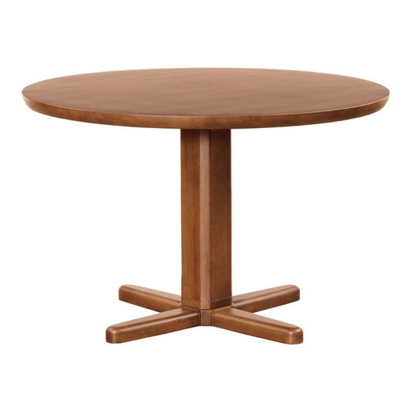 筑波産商 CCM4 ダイニングテーブル 110パイ X 丸 BR メーカー直送