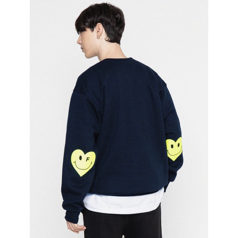 GRAVER エルボーグリーンハートスマイルマンツーマンネイビー 11,058円