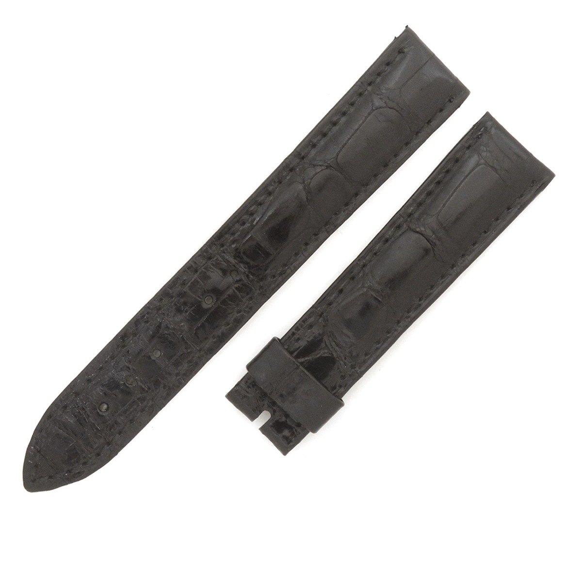 メンズ 未使用 純正 クロコ ベルト バンド 替え 予備 スペア ストラップ 18mm ブラック 黒 19,133円