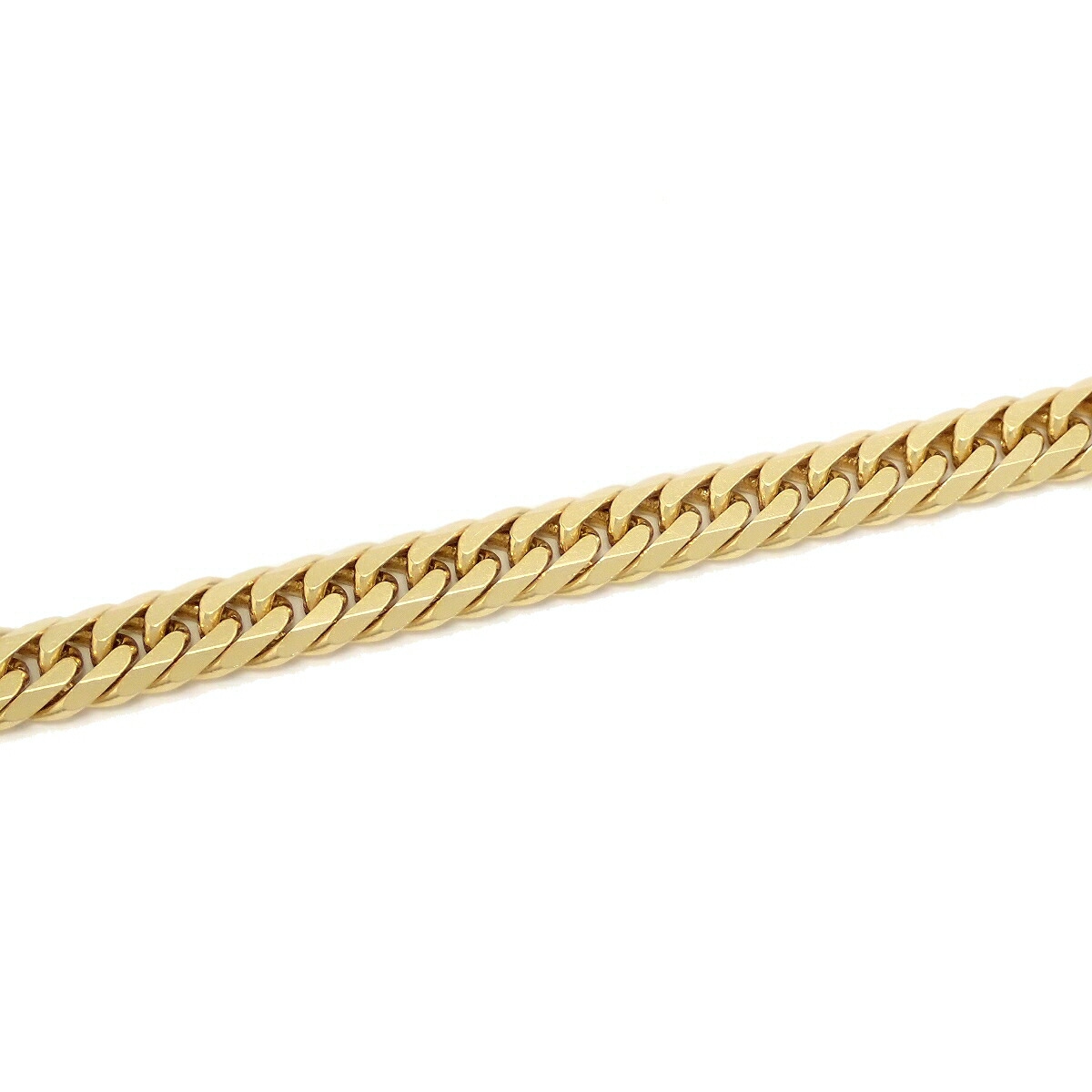 キヘイ ネックレス K18 18金 イエローゴールド 50.4g 60.5cm YG 6面W ダブル 日本造幣局検定マーク入り 50g 前