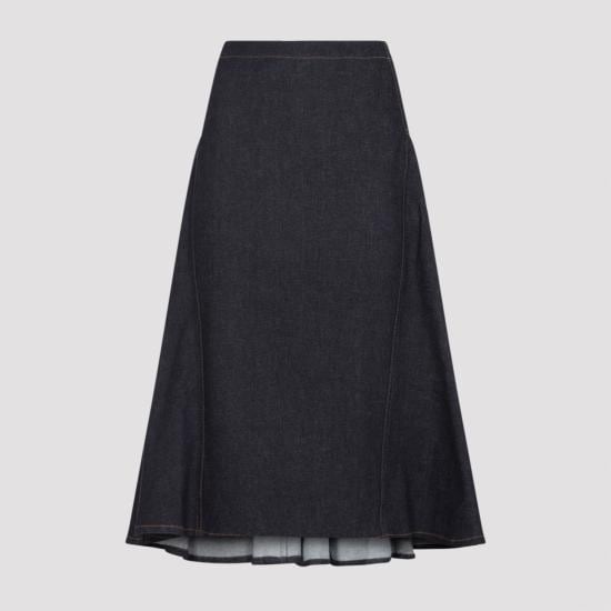 JACQUEMUS Women Mid Skirts SKW00654AD00041 390 DARK NAVY