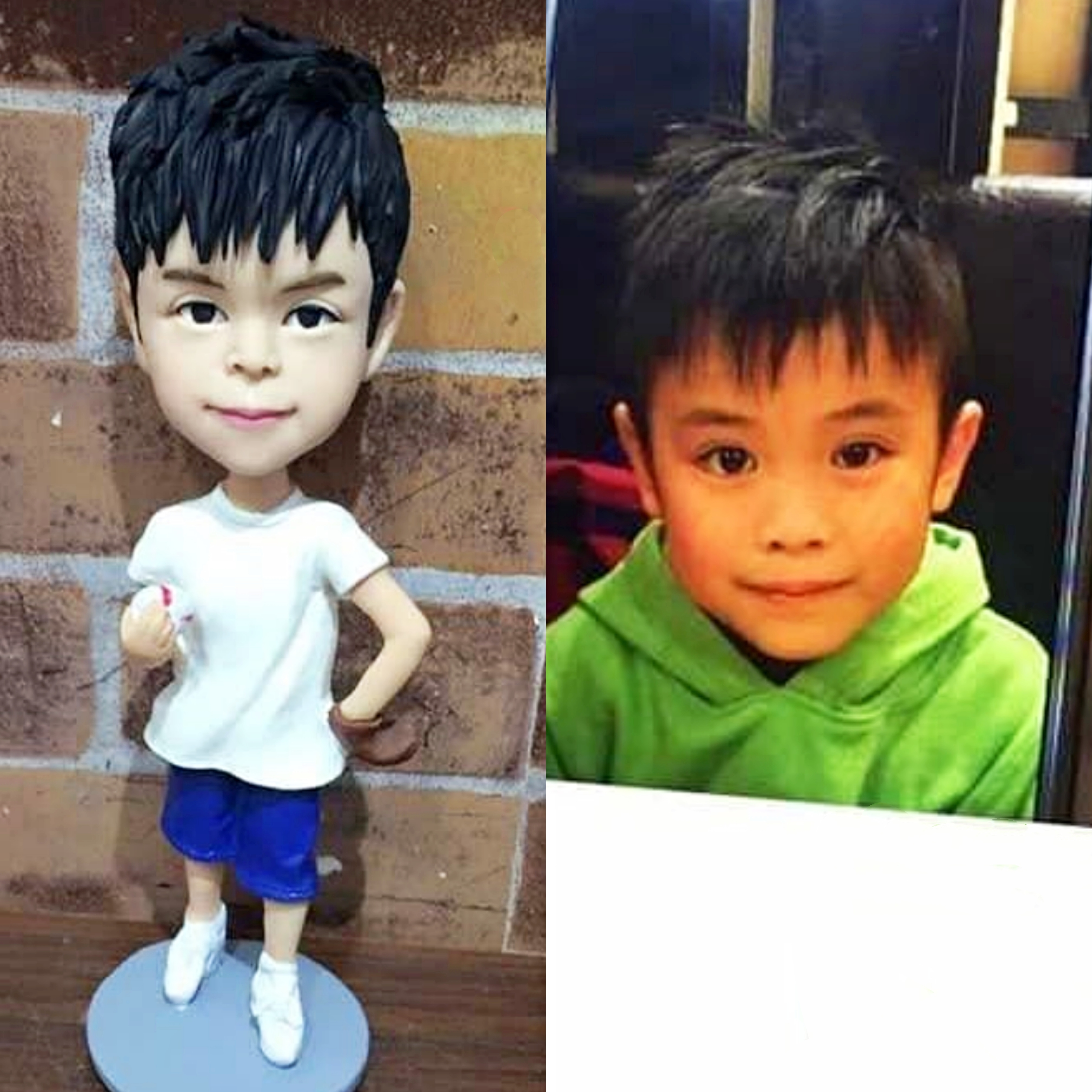 【オーダーメイド】3D肖像画 似顔絵 写真 人形 フィギュア 誕生日 ベビー 赤ちゃん キッズ 子供 幼児 出産祝い