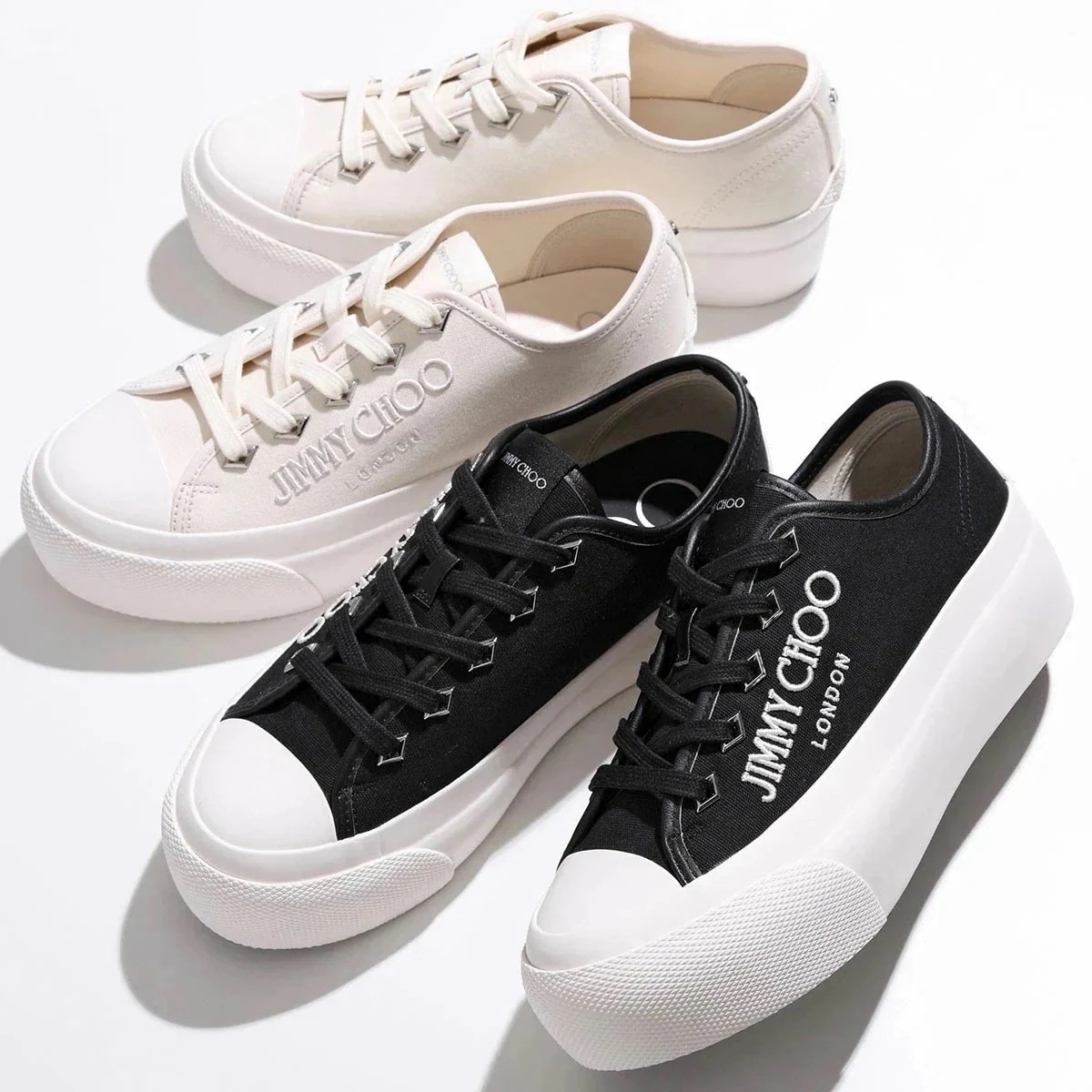 Jimmy Choo ジミーチュウ スニーカー PALMA MAXI/F CYE レディース ローカット ロゴ刺繍 プラットフォーム 厚底 シューズ 靴 カラー 【mega】