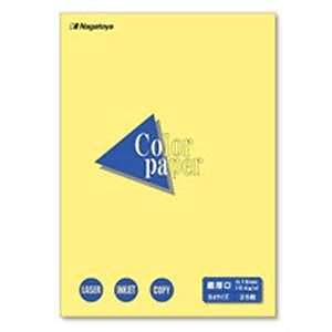 (業務用10セット)Nagatoya カラーペーパー/コピー用紙 B4/最厚口 25枚 両面印刷対応 クリーム