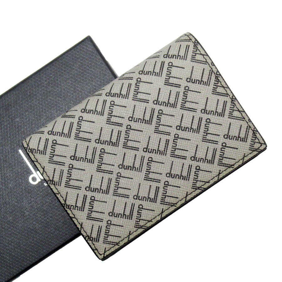 カードケース 名刺入れ PVCコーティングキャンバス グレー メンズ g3777g