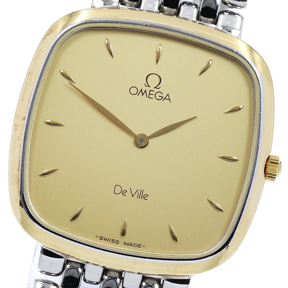 オメガ OMEGA デビル 裏彫りあり クォーツ メンズ _913774【中古】