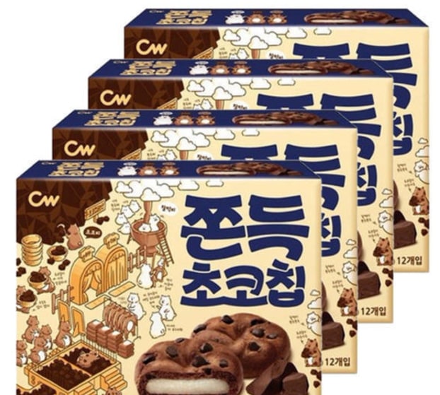 韓国人チョコチップ チョンウ もちもちチョコチップ 240g 4個