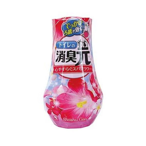 （まとめ）小林製薬 トイレの消臭元心やすらぐスパフラワー 400ml 1セット（5個）[x10]
