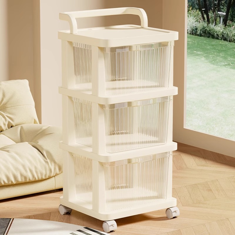 トロリー収納ラック引き出しモバイル仕上げラックスナックおもちゃのベビー用品リビングルーム家庭用収納ラック 5,457円