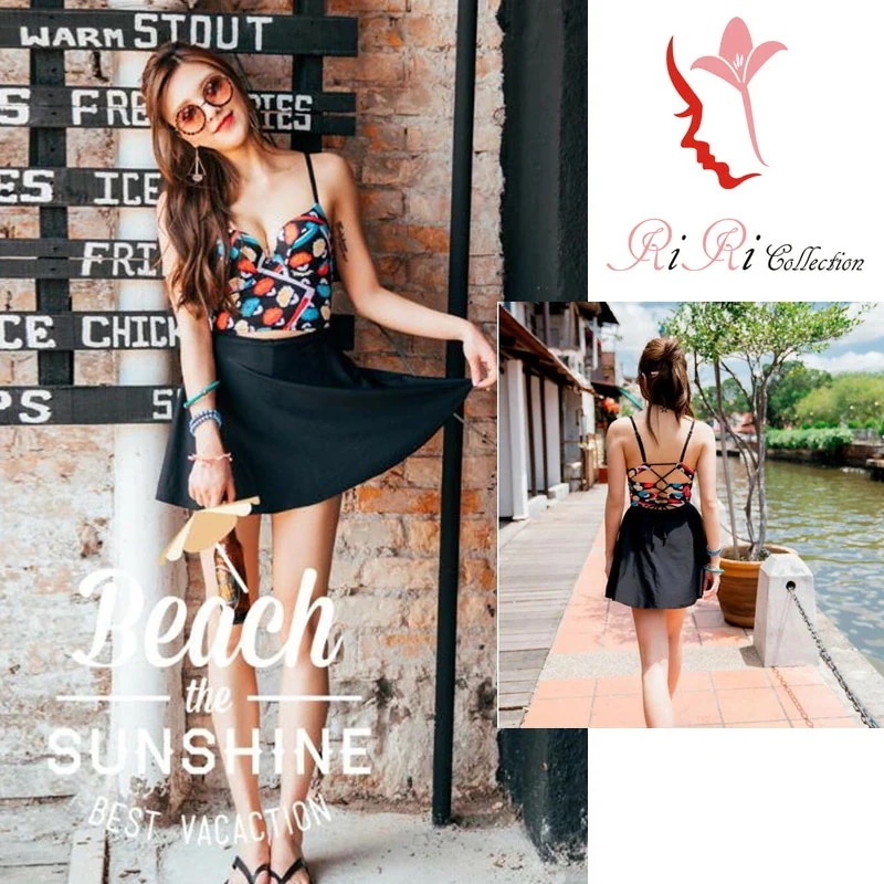 新作 -f070 ワンピース 水着 ビキニ オフショルダー ビスチェ バンドゥ フリル ワンピース タンキニ 大きいサイズS-XL カラフル オシャレ ビキニ つなぎ 17603