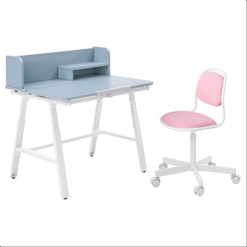PIPLARKA ピプレールカ / ORFJALL オルフィエル デスク＆チェア - ブルー/ピンク