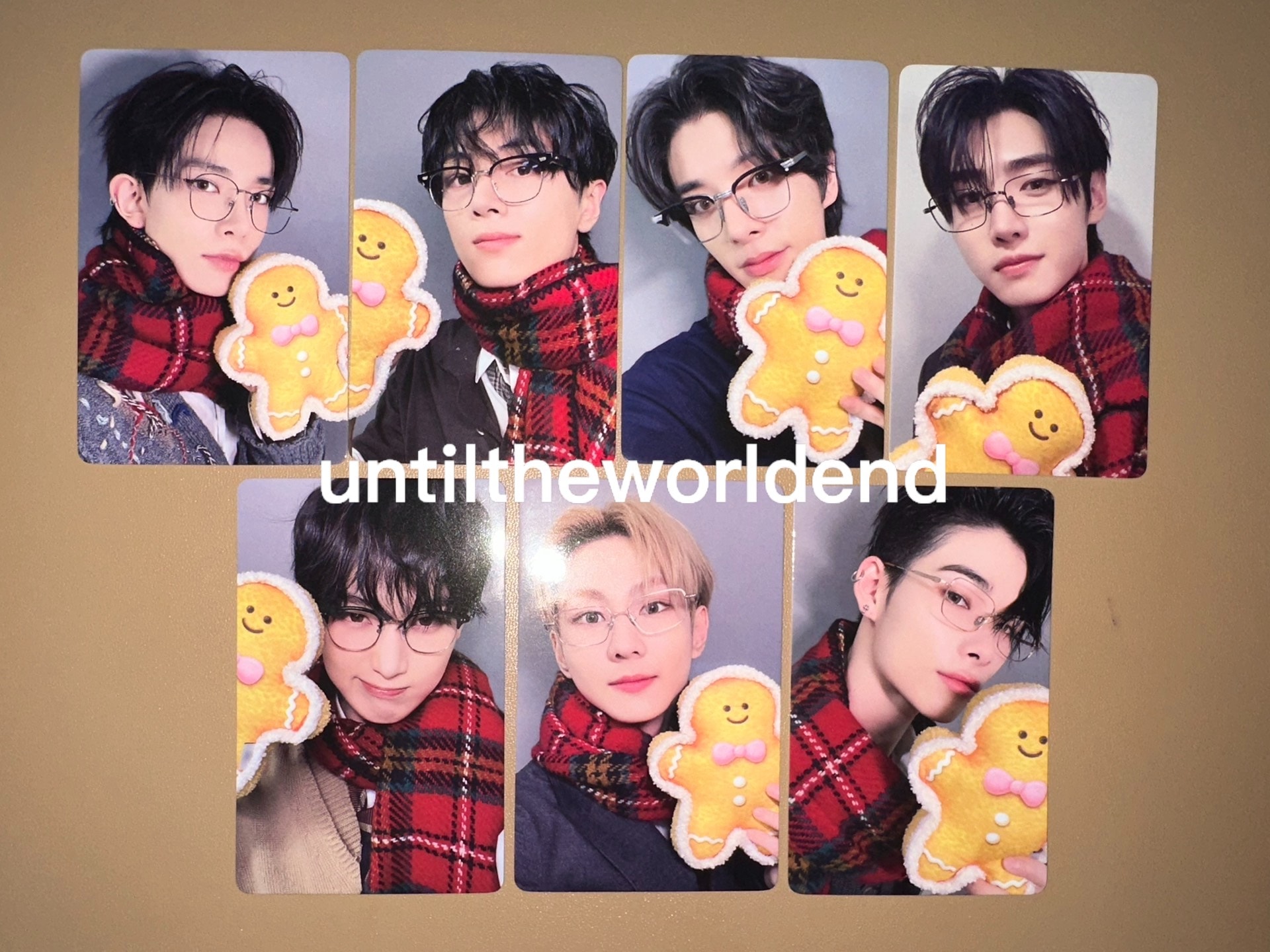 公式 ENHYPEN yzy ジンジャーブレッドマン 特典トレカ 公式グッズ 写真 全員7枚セット