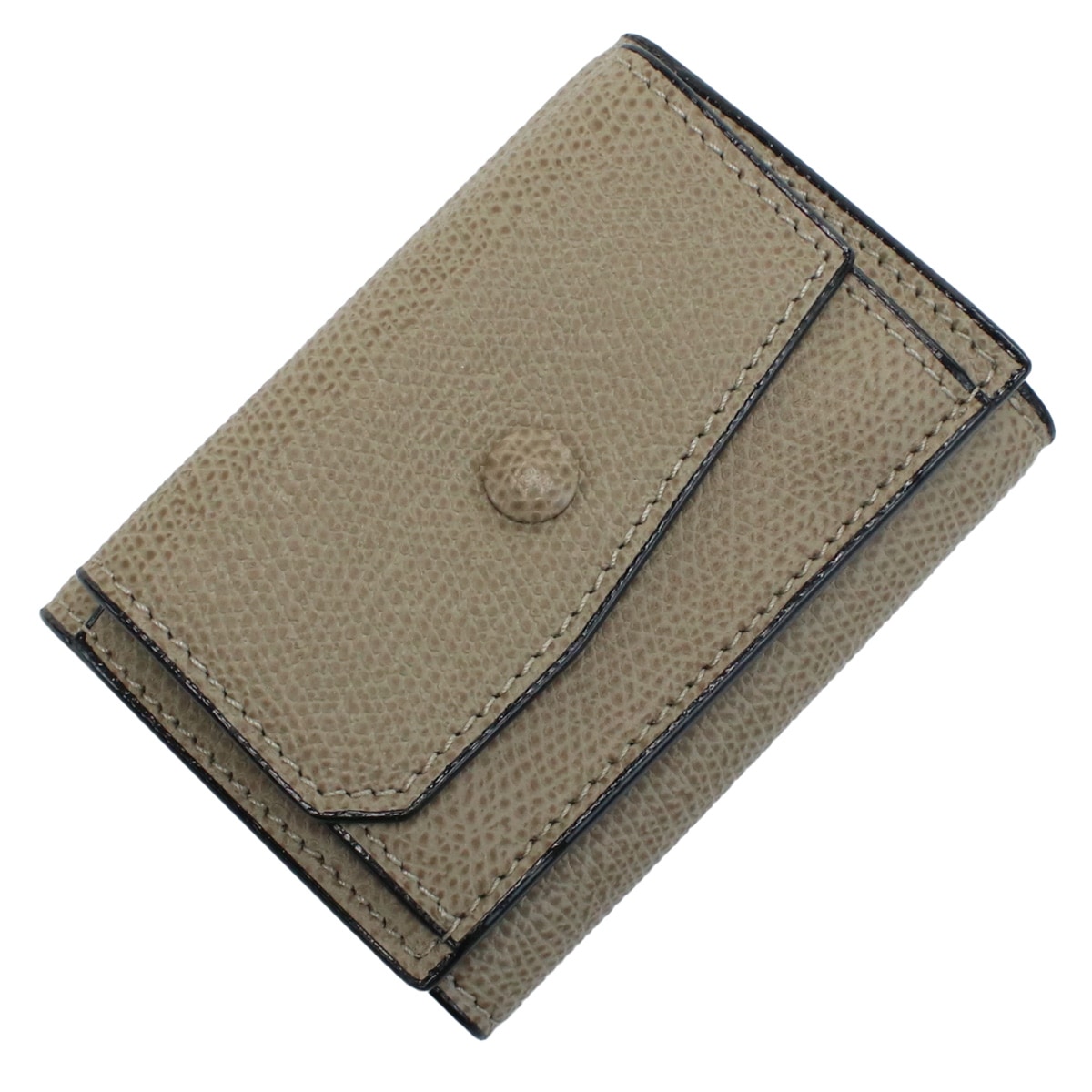 V8L26 三折財布小銭入付き グレー系 ベージュ レディース