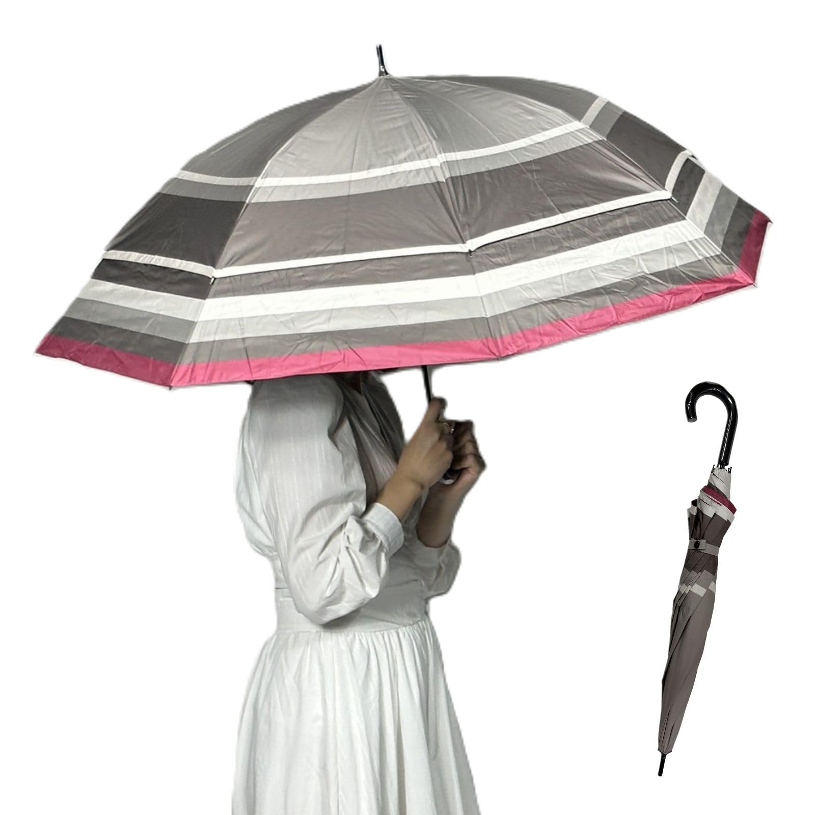 [SUGITA]トランスフォーム傘 日傘 雨傘 レディース UVカット99.9％ 遮光99.99% 紫外線遮断 日焼け防止 携帯便利 27037