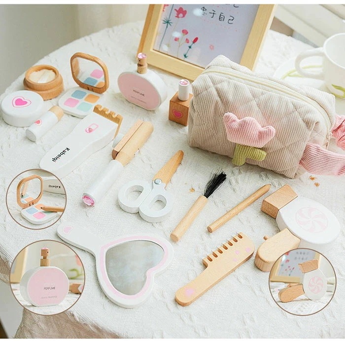 【新作登場】メイク 木製 おもちゃ メイクアップセット お化粧 2歳 3歳 4歳 5歳 女の子 メイクセット キッズ ごっこ遊び 木のおもちゃ 美容師 おもちゃ ままごとセット 木製玩具 子ども 誕生
