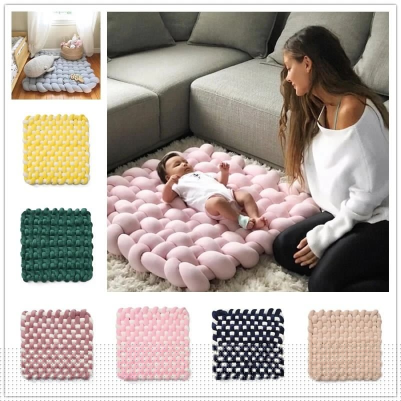 チャンキーニット 70*85CM 80*100cm 手編みマット INS 撮影道具 ブランケット 超太毛糸 手芸 編み物 太い 太 糸300000524